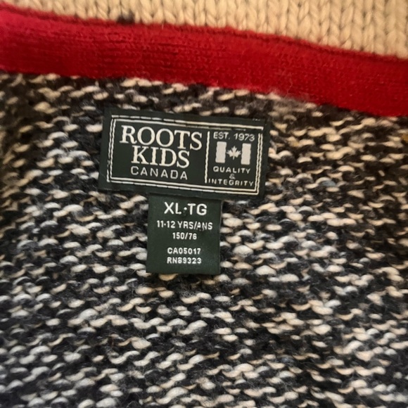 Roots Cabin Shawl Cardigan youth xl 11-12 - Picture 6 of 17